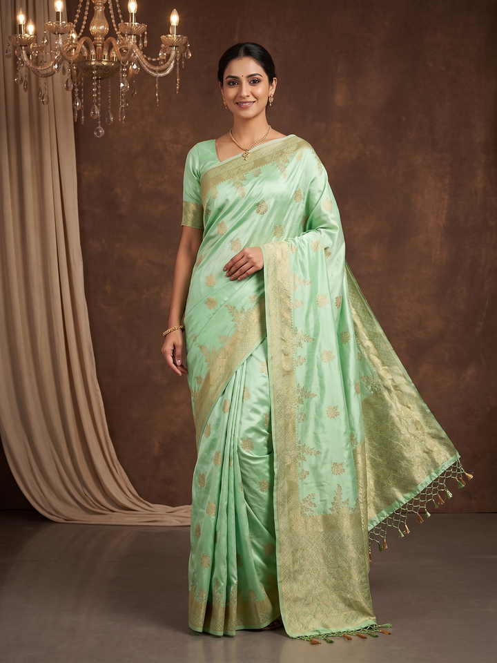 Shiv Chakra Varnika Banarasi Silk Saree