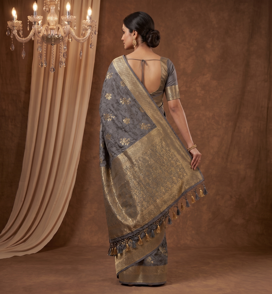 Shiv Chakra Varnika Banarasi Silk Saree