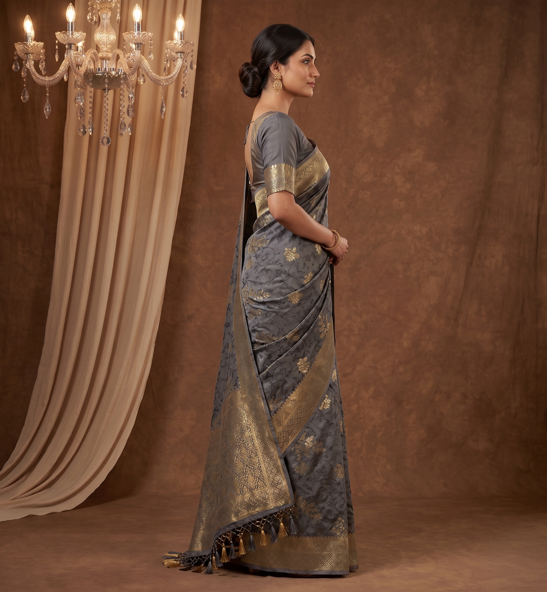 Shiv Chakra Varnika Banarasi Silk Saree