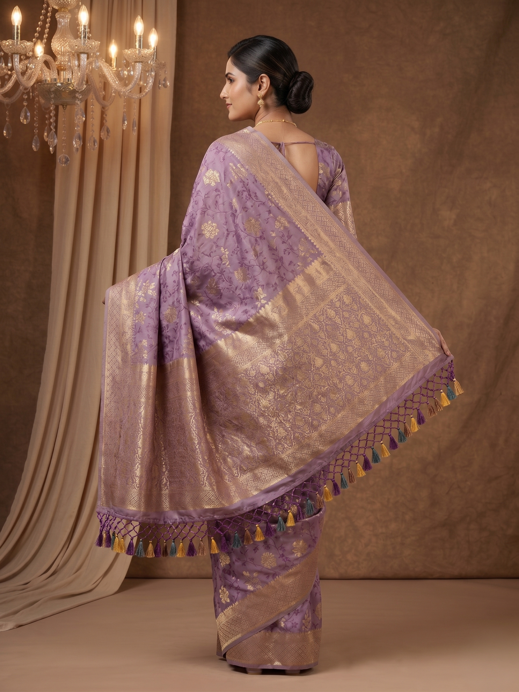 Shiv Chakra Varnika Banarasi Silk Saree