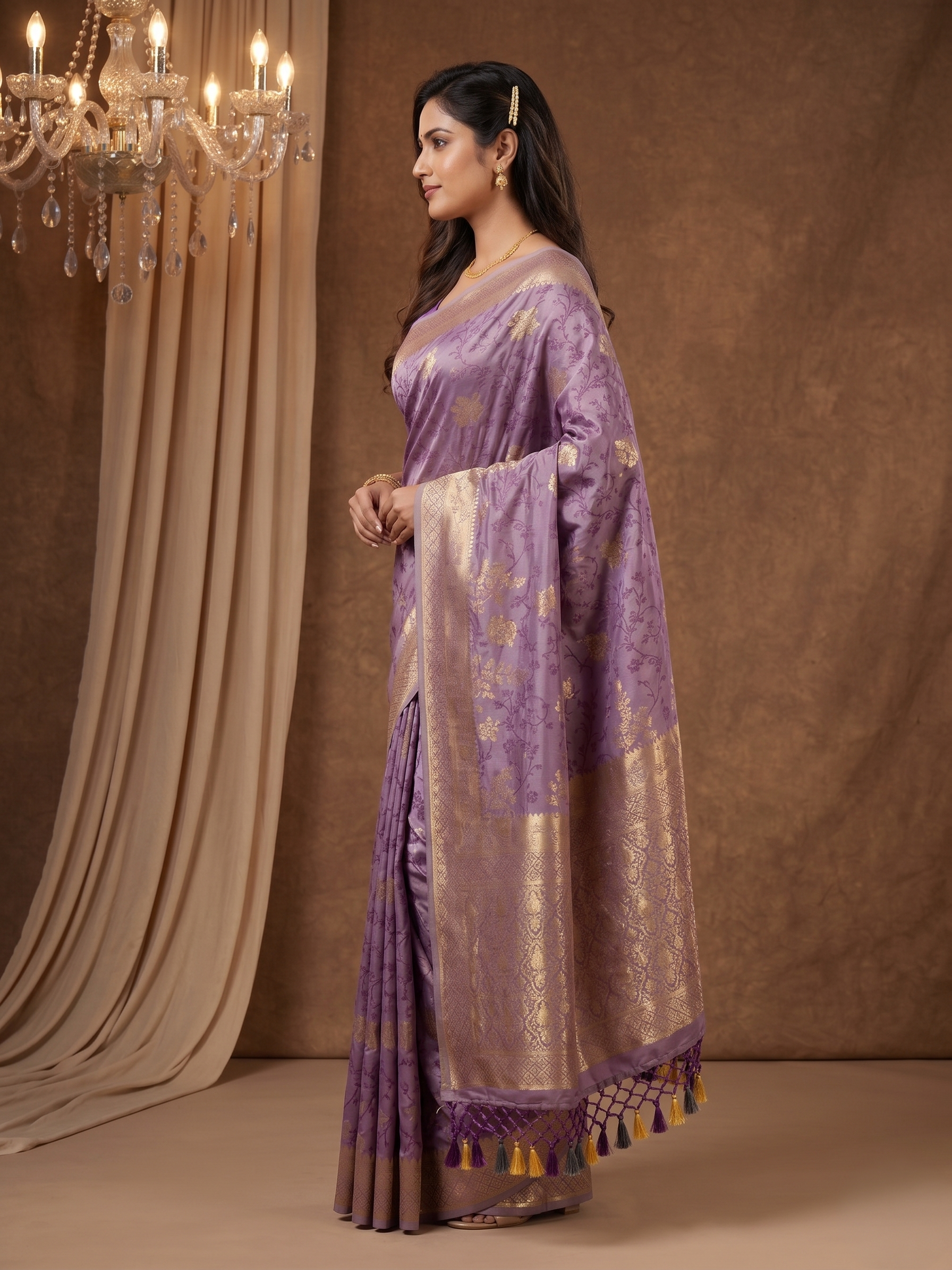 Shiv Chakra Varnika Banarasi Silk Saree