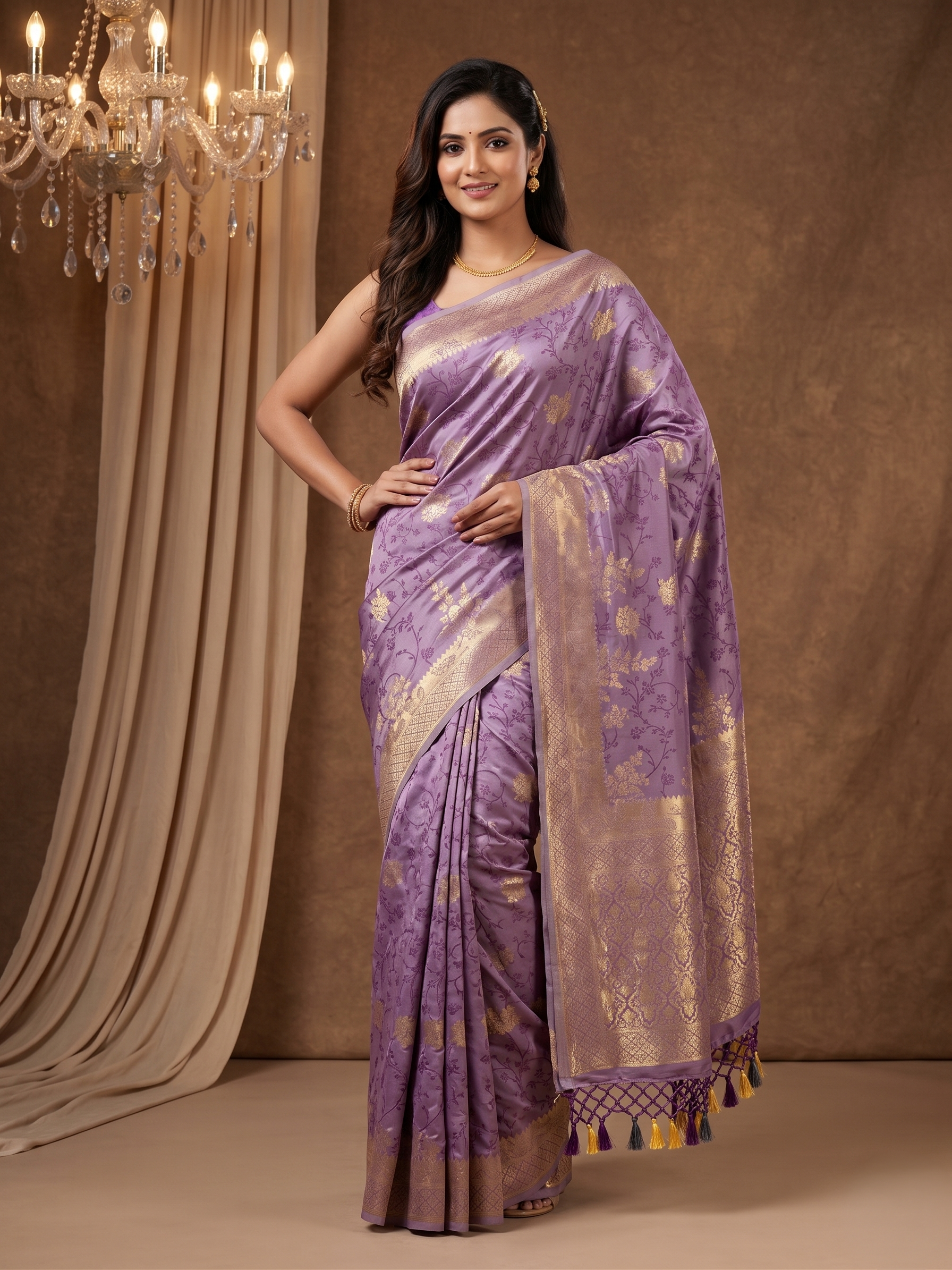 Shiv Chakra Varnika Banarasi Silk Saree